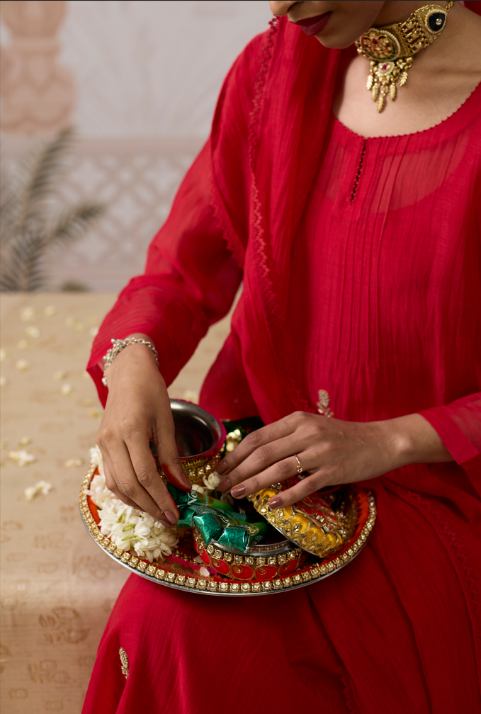 Red Anarkali